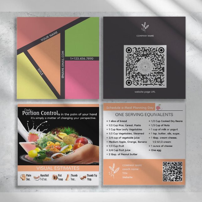 Cartes de visite de l'encadrement nutritionnel per (Empower your nutrition coaching with our personalized business cards designed for health advocates.)