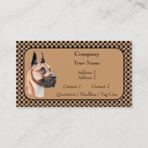 Cartes de visite de l'exposition Great Dane