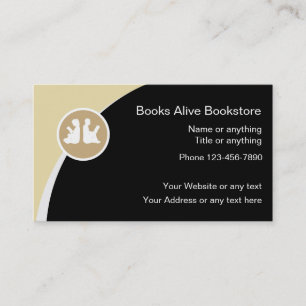 Cartes de visite de librairie