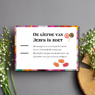 Cartes De Visite De Liefde Van Jezus Is Zoet DUTCH traktaat