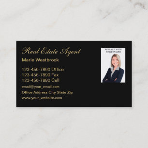 Cartes de visite de l'immobilier photo