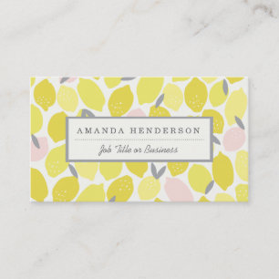 Cartes de visite de limonade rose