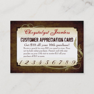 Cartes de visite de l'incitation au chrystalyst
