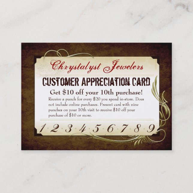 Cartes de visite de l'incitation au chrystalyst (Devant)