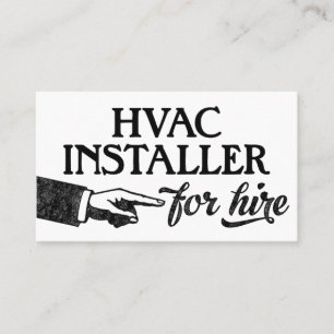 Cartes de visite de l'installateur HVAC - Cool Vin