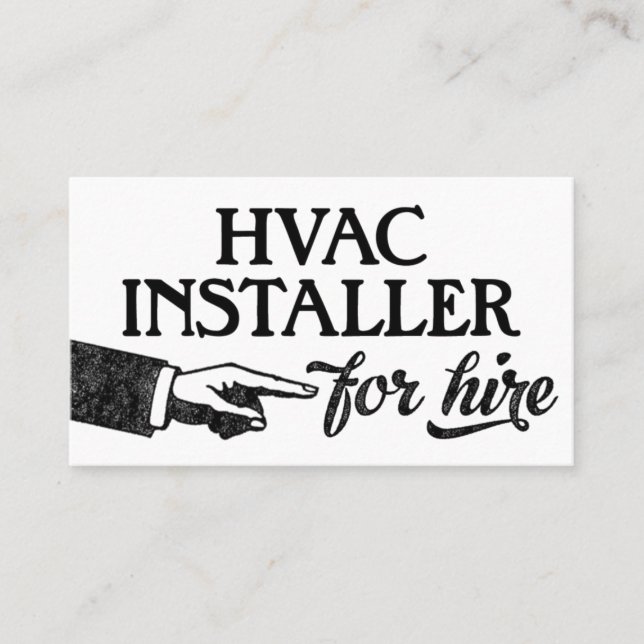 Cartes de visite de l'installateur HVAC - Cool Vin (Devant)