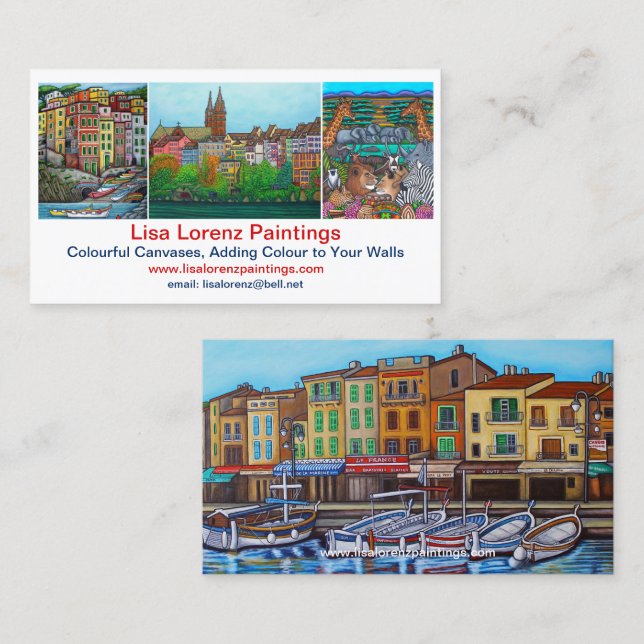 Cartes de visite de Lisa Lorenz semi lustre 3,5 x (Devant / Derrière)