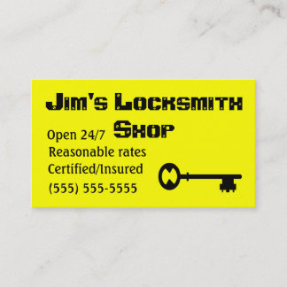 cartes de visite de Locksmith