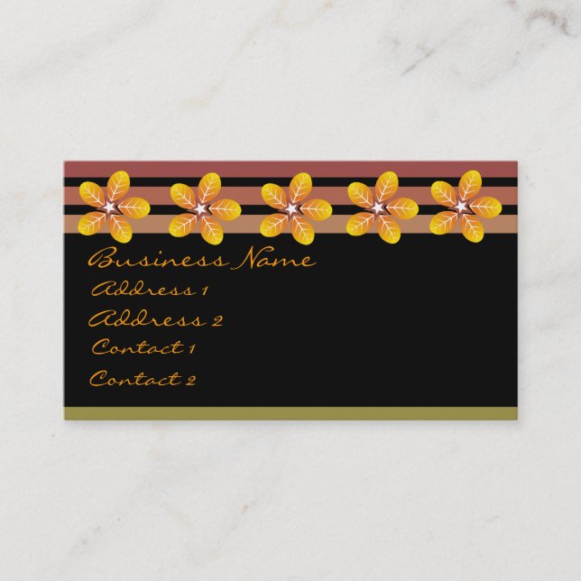 Cartes de visite de l'odeur de sol humide (Devant)