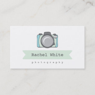 Cartes de visite de logo d'appareil-photo de