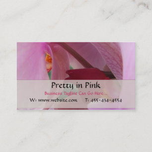 Cartes de visite de l'orchidée