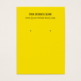 Cartes de visite de l'oreille jaune