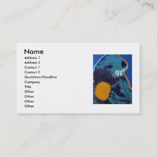 Cartes de visite de loutre de mer