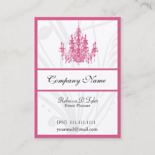 Cartes de visite de lustre chic