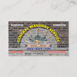 Cartes de visite de maçonnerie