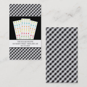 Cartes de visite de magasin de sucrerie des