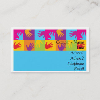 Cartes de visite de mains
