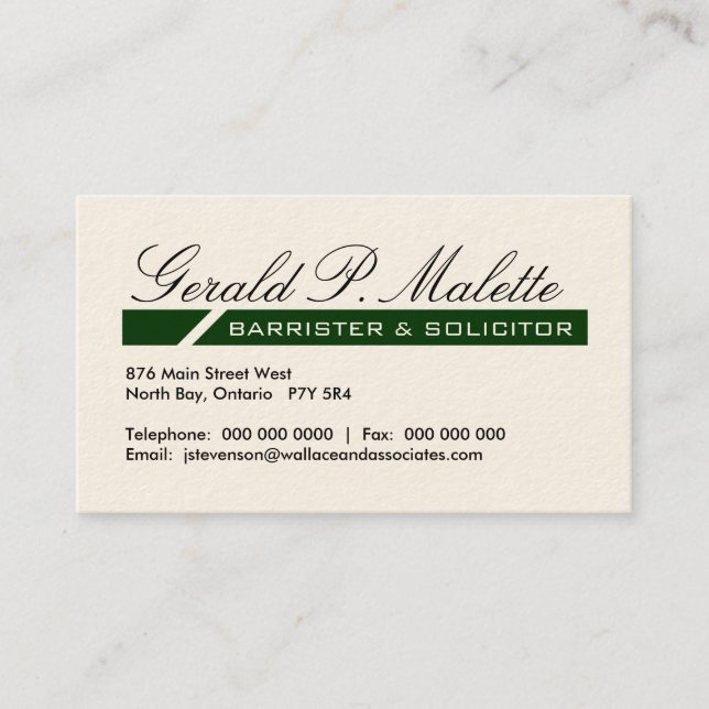 Cartes de visite de mandataire (Devant)
