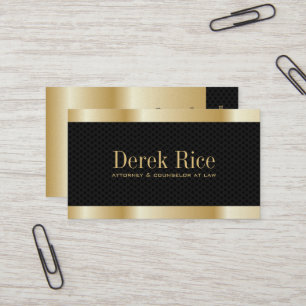 Cartes de visite de mandataire de "effet" d'or