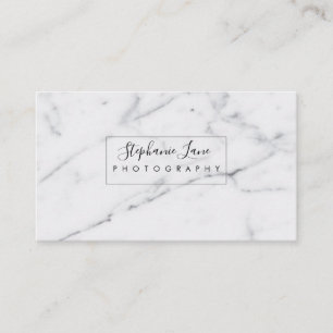 Cartes de visite de marbre minimalistes