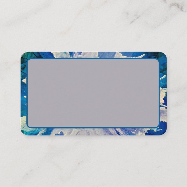 Cartes de visite de marguerite abstraits personnal (Devant)