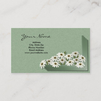 Cartes de visite de marguerites de boîte de