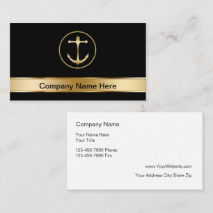 Cartes de visite de marine nautique classe pour le