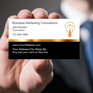 Cartes de visite de marketing pour entreprises élé