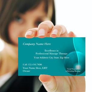 Cartes de visite de massage