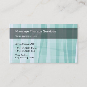 Cartes de visite de massage