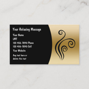 Cartes de visite de massage