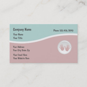 Cartes de visite de massage Designer Couleurs