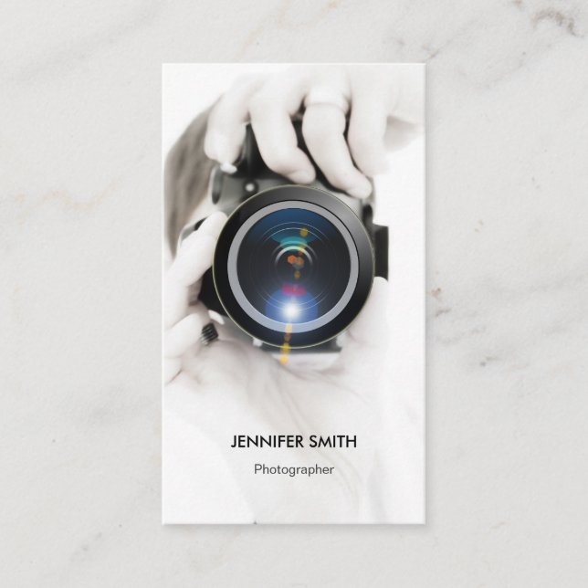 Cartes de visite de matériel de photographie moder (Devant)