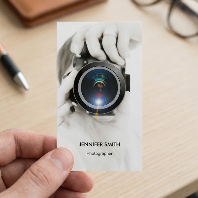 Cartes de visite de matériel de photographie moder (Créateur téléchargé)
