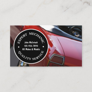 Cartes de visite de mécanicien
