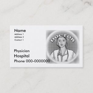 Cartes de visite de médecin