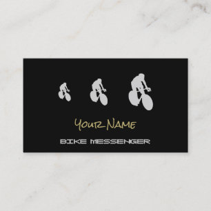 Cartes de visite de messager de vélo ou de
