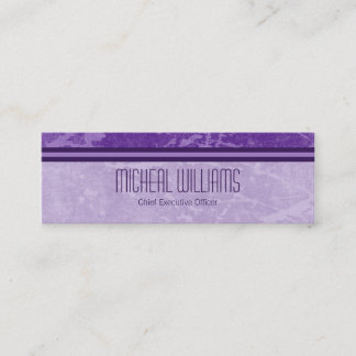 Cartes de visite de micro de Purple Modern CEO