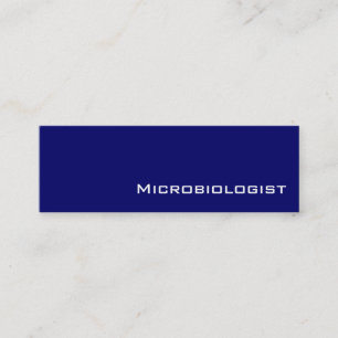 Cartes de visite de microbiologistes blancs de la 