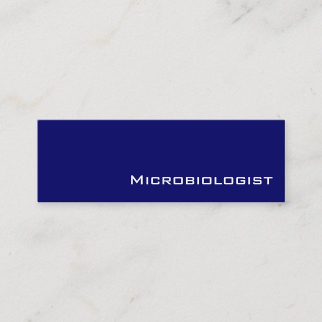 Cartes de visite de microbiologistes blancs de la  (Devant)