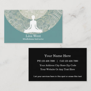 Cartes de visite de Mindfulness
