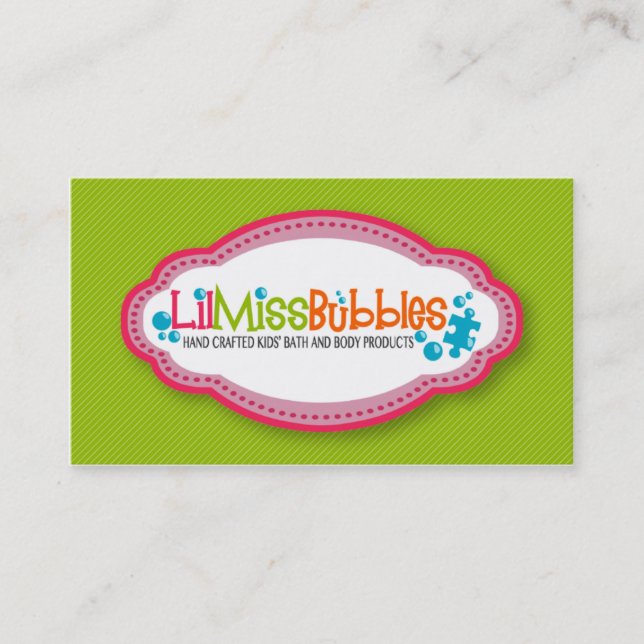 Cartes de visite de Mlle Bubbles de Lil (10/2013) (Devant)