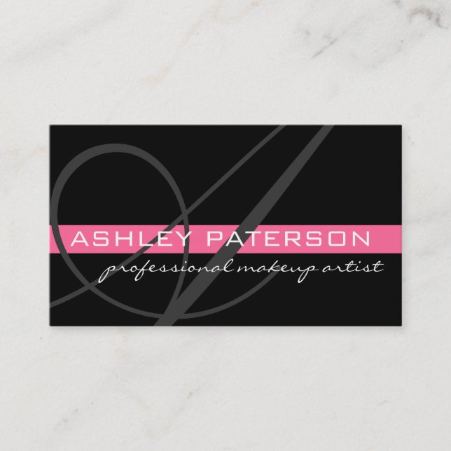 Cartes de visite de monogramme (Devant)