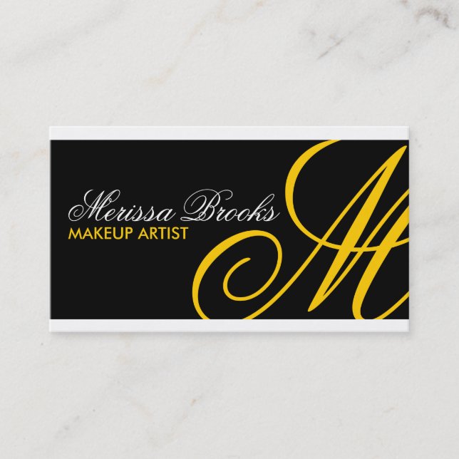 Cartes de visite de monogramme (Devant)