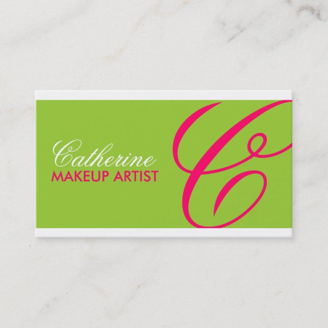 Cartes de visite de monogramme (Devant)