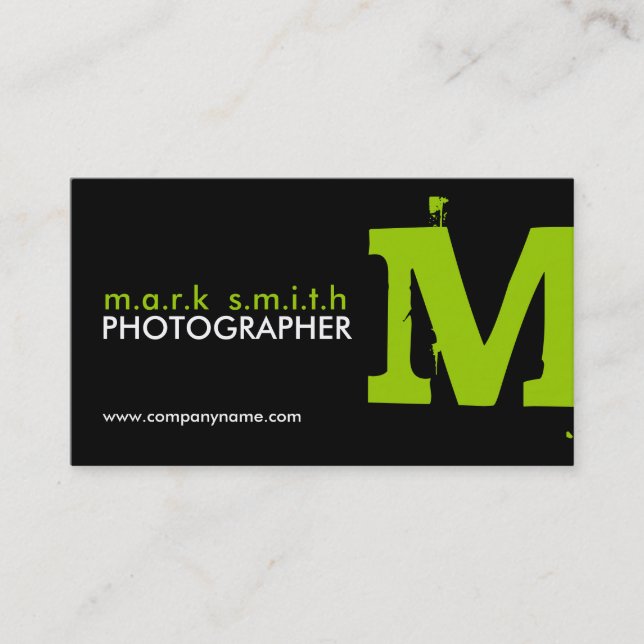 Cartes de visite de monogramme (Devant)