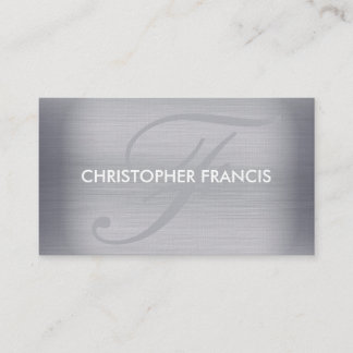 cartes de visite de monogramme de titane