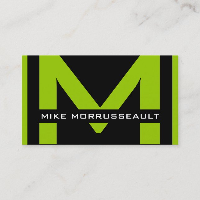 Cartes de visite de Monogrammes modernes (Devant)