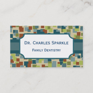 Cartes de visite de mosaïque professionnelle