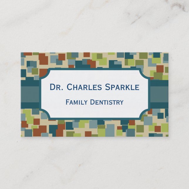 Cartes de visite de mosaïque professionnelle (Devant)